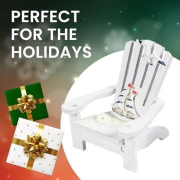 Set of 4 Mini Beach Chairs for Charming Home Decor