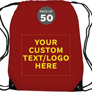 Personalized Drawstring Backpack for Travel & Gym - Customizable Design