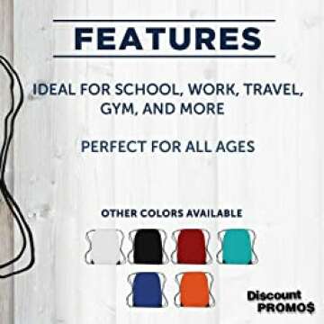 Customizable Drawstring Backpack for Gym & Travel