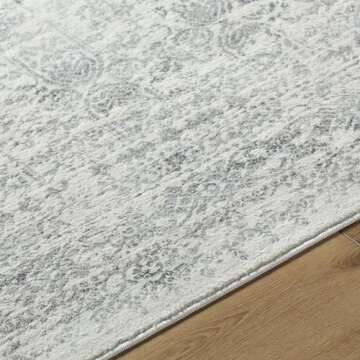 Livabliss Klaudia Trellis Modern Runner Area Rug,2'7" x 7'3",Light Grey