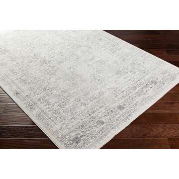 Livabliss Klaudia Trellis Modern Runner Area Rug,2'7" x 7'3",Light Grey