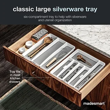 madesmart Classic Large Silverware Tray Perfect Organizer