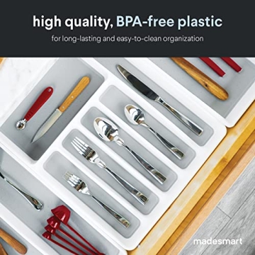 madesmart Classic Large Silverware Tray Perfect Organizer
