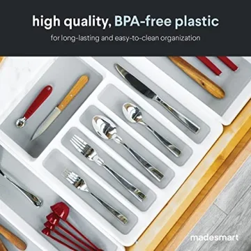 madesmart Classic Large Silverware Tray Perfect Organizer
