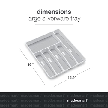 madesmart Classic Large Silverware Tray Perfect Organizer