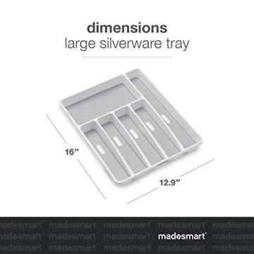 madesmart Classic Large Silverware Tray Perfect Organizer