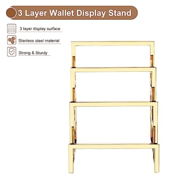 uxcell 3 Layer Clutch Purse Display Stand for Retail