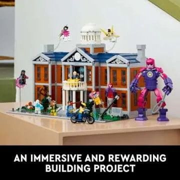 LEGO Marvel X-Men The X-Mansion Building Set - Marvel Collectibles DIY Craft Kit for Adults, Ages 18+ - Buildable Xavier Institute with 10 Minifigures - Gift Idea for Superhero Fans - 76294