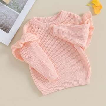 Warm MERSARIPHY Infant Baby Girl Sweater - Cozy Knit Pullover