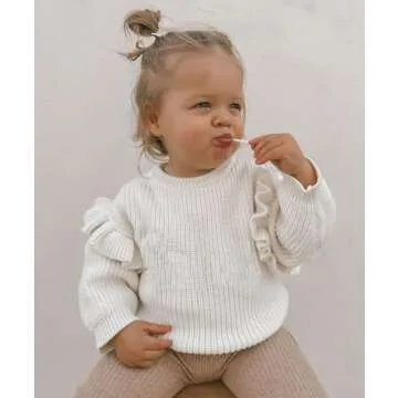 Warm MERSARIPHY Infant Baby Girl Sweater - Cozy Knit Pullover
