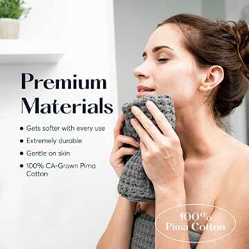 SUTERA Extra Absorbent Silverthread Washcloths Set