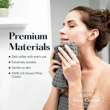 SUTERA Extra Absorbent Silverthread Washcloths Set