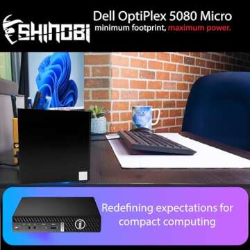 Dell OptiPlex 5080 Micro PC Fast 32GB RAM 1TB SSD