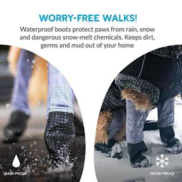 Walkee Paws Snug Fit Dog Leggings, The World’s First Dog Leggings That are Dog Shoes, Dog Boots and Dog Socks All in One, As Seen on Shark Tank (Confetti, S)