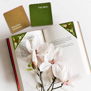 Personalized Hand Embroidered Felt Bookmark for Readers