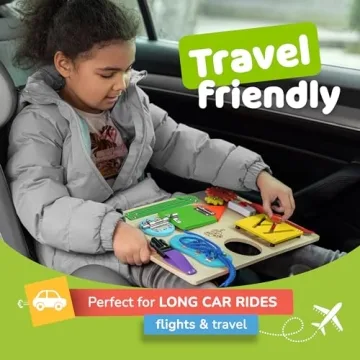 deMoca Montessori Busy Board for Toddlers and Kids