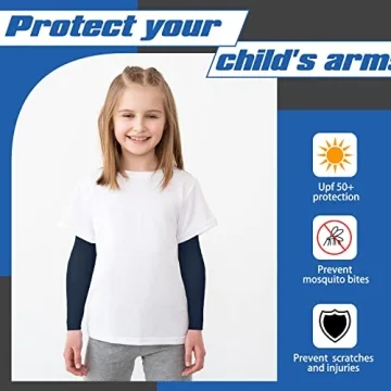 Xuhal Kids Arm Sleeves for UV Protection and Comfort