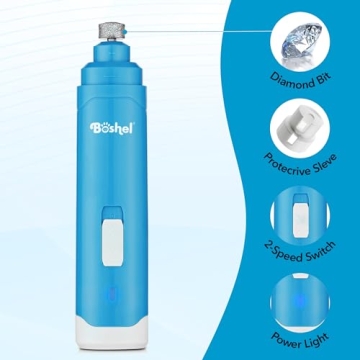 Boshel Pet Nail Grinder for Dogs and Cats - Quiet & Effective