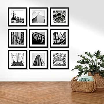 LaVie Home 12x12 Black Frame Set for Gallery Wall