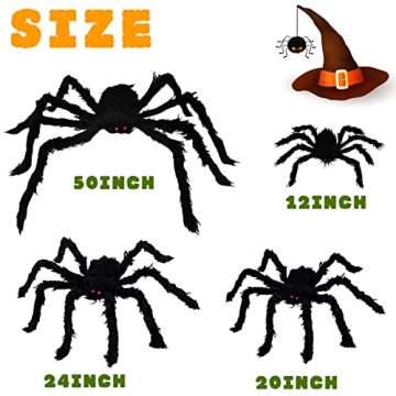 Halloween Giant Spider Set for Spooky Decor