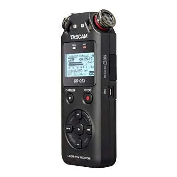 Tascam DR-05X Stereo Handheld Digital Audio Portable Recorder and USB Audio Interface, Pro Field, AV...