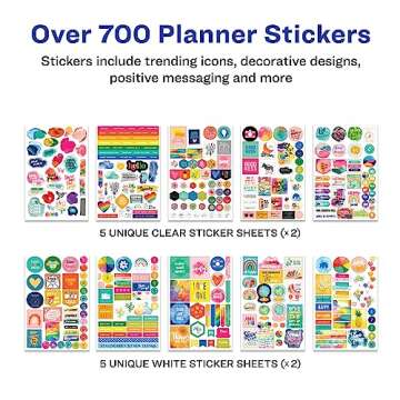 Avery + Amy Tangerine Planner Stickers Set of 744