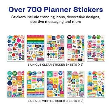 Avery + Amy Tangerine Planner Stickers Set of 744