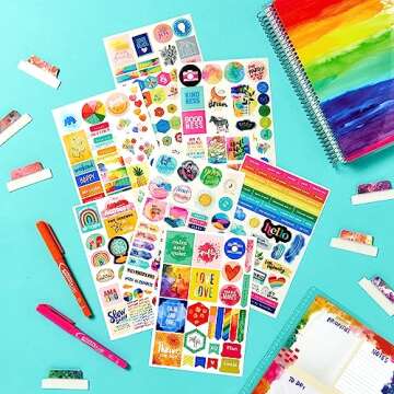 Avery + Amy Tangerine Planner Stickers Set of 744