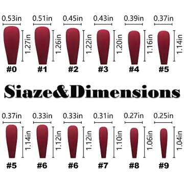 AddFavor 576pcs Press on Nails Long Coffin Fake Nails Full Cover Matte Ballerina Acrylic Artificial False Nail Tips 24 Colors 10 Sizes for Women Girls