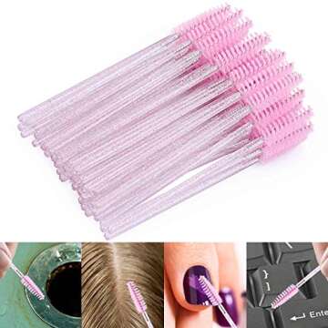 Tbestmax 1000 Disposable Mascara Wands for Eyelash & Eyebrow