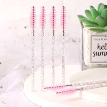 Tbestmax 1000 Disposable Mascara Wands for Eyelash & Eyebrow