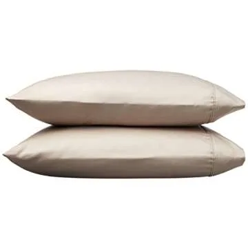 Luxury Stone Gray Cotton Pillow Cases Set - Amazon Basics