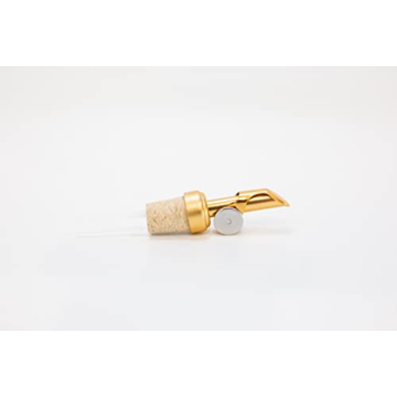 Gold Glass Mouthwash Oil Dispenser with Metal Spout - 8oz