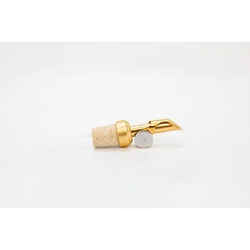 Gold Glass Mouthwash Oil Dispenser with Metal Spout - 8oz