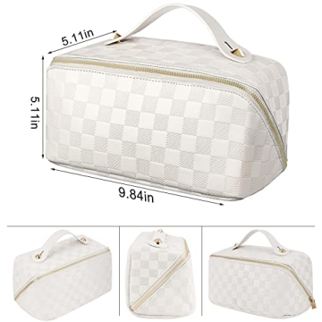 ALEXTINA Stylish Waterproof Travel Makeup Bag for Women