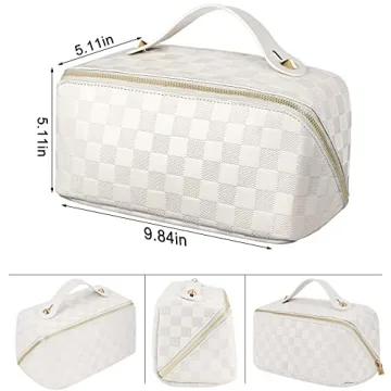 ALEXTINA Stylish Waterproof Travel Makeup Bag for Women