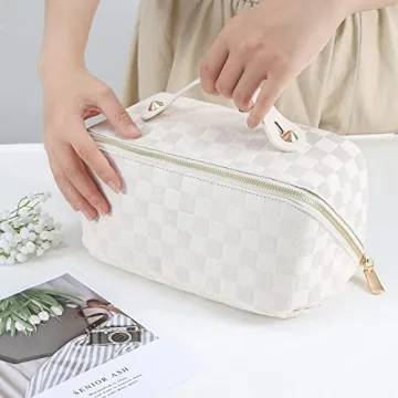 ALEXTINA Stylish Waterproof Travel Makeup Bag for Women