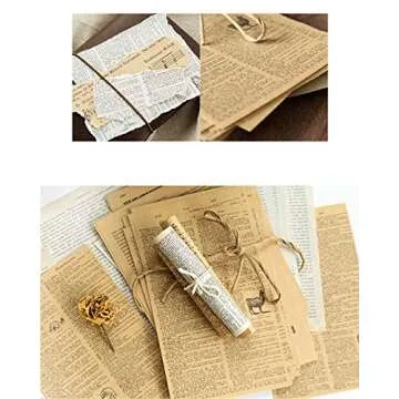 114 Pcs Aged Papers for Scrapbooking, Vintage Decoupage Paper Scrapbooking Supplies, Vintage Ephemera Pack Kraft Old Book Pages Papers for Junk Journals Room Wall Art Collage Album (Old Book 114P)