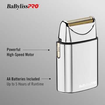 BaBylissPRO Barberology Foil Shaver FXFS1 SILVERFX Professional High-Torque Shaver
