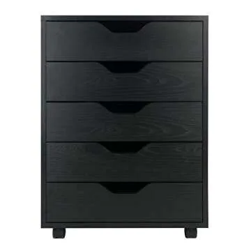 Winsome Halifax Storage/Organization, 5 drawer, Black