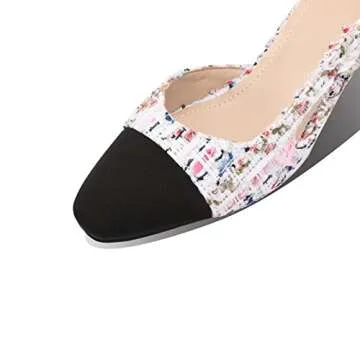 MIRAAZZURRA Women Sling Back Pumps Stylish Casual Heels