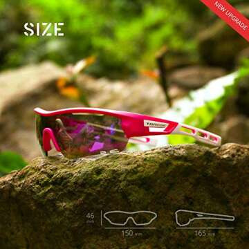 TOREGE Polarized Sports Sunglasses with Interchangeable Lenses