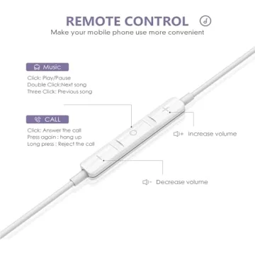 Wired iPhone Earbuds with Mic & Volume Control for All Models