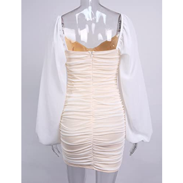 Chic Joukavor Low Cut Bodycon Dress for Celebratory Events