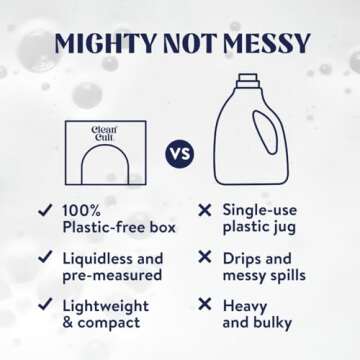 Eco-Friendly Cleancult Laundry Detergent Sheets - 60 Loads