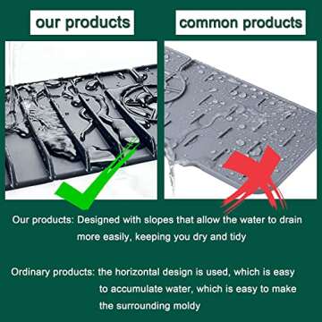 Silicone Faucet Handle Drip Catcher Tray for Kitchen & Bathroom