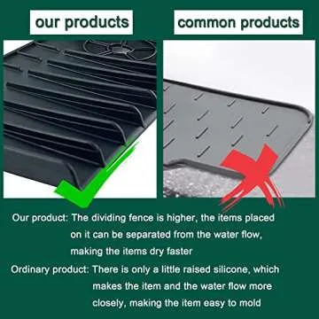 Silicone Faucet Handle Drip Catcher Tray for Kitchen & Bathroom