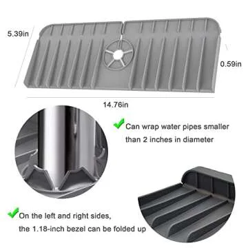 Silicone Faucet Handle Drip Catcher Tray for Kitchen & Bathroom