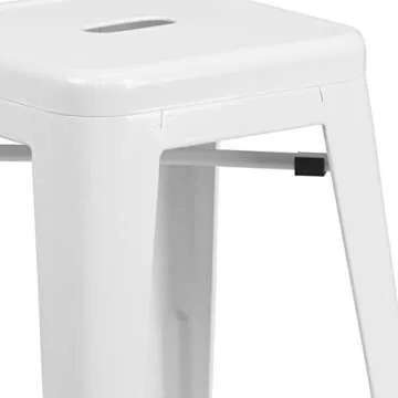 Flash Furniture 24" Backless Metal Counter Stool - Durable & Stylish