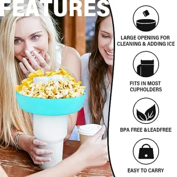 Snack Bowl for Stanley 40 Oz Tumbler - Portable Snack Holder